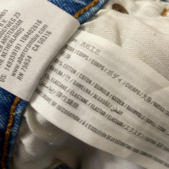 Abercrombie & Fitch High Rise Mom Shorts size 28 - Picture 7 of 10